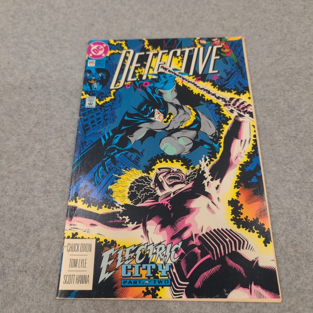 DC Comics Detective Comics 645 Batman Electric City Part 2 Chuck Dixon 1992 - Picture 1 of 1